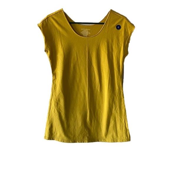 NWT Downeast Mustard Yellow Wonder Tee - Picture 1 of 5